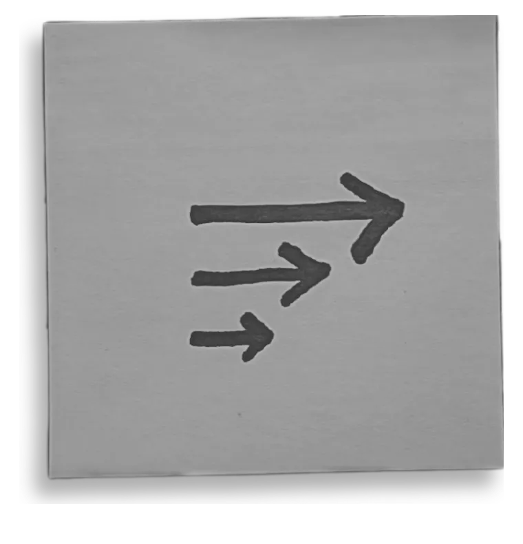 Momentum package sticky note